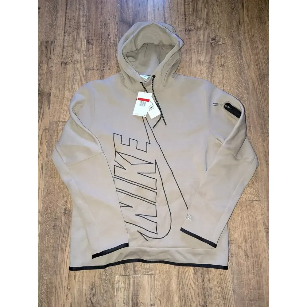 Nike Tech‎ Fleece Men's Pullover Graphic Hoodie Size Large DX0577-247